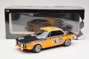 BMW 2800 CS BMW Alpina #14 H. Kelleners / G. Huber Winners 24 Hours of Spa 1970 Minichamps 1:18 155702714 Metal — zdjęcie 6 z 6
