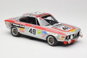 BMW 2800 CS E9 #49 Team Schnitzer G. Herzog / H. Heyer 24 Hours of Spa 1972 Minichamps 1:18 155722749 Metal — zdjęcie 4 z 6