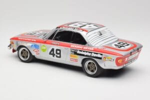 BMW 2800 CS E9 #49 Team Schnitzer G. Herzog / H. Heyer 24 Hours of Spa 1972 Minichamps 1:18 155722749 Metal — zdjęcie 5 z 6