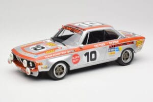 BMW 2800 CS Team Schnitzer #10 J. Fitzpatrick / J. Peltier Spa 1972 Minichamps 1:18 155722710 Metal