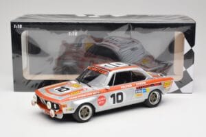 BMW 2800 CS Team Schnitzer #10 J. Fitzpatrick / J. Peltier Spa 1972 Minichamps 1:18 155722710 Metal — zdjęcie 6 z 6