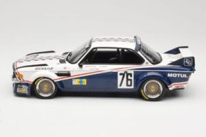 BMW 3.0 CSL E9 Garage Du Bac #76 P. Depnic / H. Coulon 24 Hours of Le Mans 1977 Minichamps 1:18 155772576 Metal — zdjęcie 3 z 6