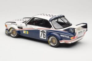 BMW 3.0 CSL E9 Garage Du Bac #76 P. Depnic / H. Coulon 24 Hours of Le Mans 1977 Minichamps 1:18 155772576 Metal — zdjęcie 5 z 6