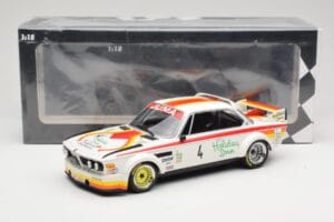 BMW 3.0 CSL E9 Juma Tuning J. Corbisier / T. Joosen / L. Berndtson GP Nurburgring 1976 Minichamps 1:18 155762504 Metal — zdjęcie 6 z 6