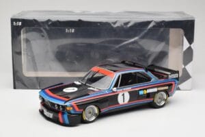 BMW 3.0 CSL E9 #1 BMW Motorsport H-J. Stuck Winner Norisring Trophy 1974 Minichamps 1:18 155742691 Metal — zdjęcie 6 z 6