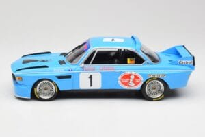BMW 3.0 CSL E9 #1 Precision Liegeoise J. Peltier / C. Lafosse Winners 4 Hours Monza 1974 Minichamps 1:18 155742681 Metal — zdjęcie 5 z 6