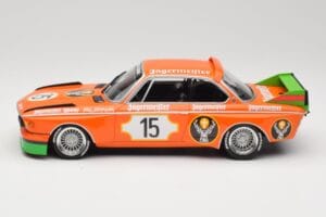 BMW 3.0 CSL E9 #15 Jägermeister Racing N. Lauda / G. Joisten 6 Hours Nurburgring 1973 Minichamps 1:18 155732615 Metal — zdjęcie 3 z 6