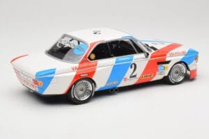 BMW 3.0 CSL E9 #2 Luigi Racing A. de Fierlant / P. Xhenceval Winners 24 Hours of Spa 1975 Minichamps 1:18 155752602 Metal — zdjęcie 2 z 6