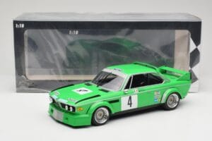 BMW 3.0 CSL E9 #4 Jolly Club Milano C. Finotto / C. Facetti Winners ETCC Zandvoort 1979 Minichamps 1:18 155792504 Metal — zdjęcie 6 z 6