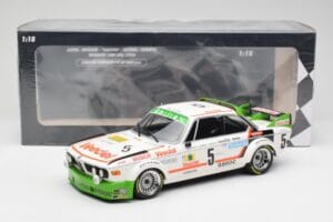 BMW 3.0 CSL E9 #5 Assoc Interim J-C. Chavan / A. Detrin Winners 24 Hours of Spa 1976 Minichamps 1:18 155762505 Metal — zdjęcie 6 z 6