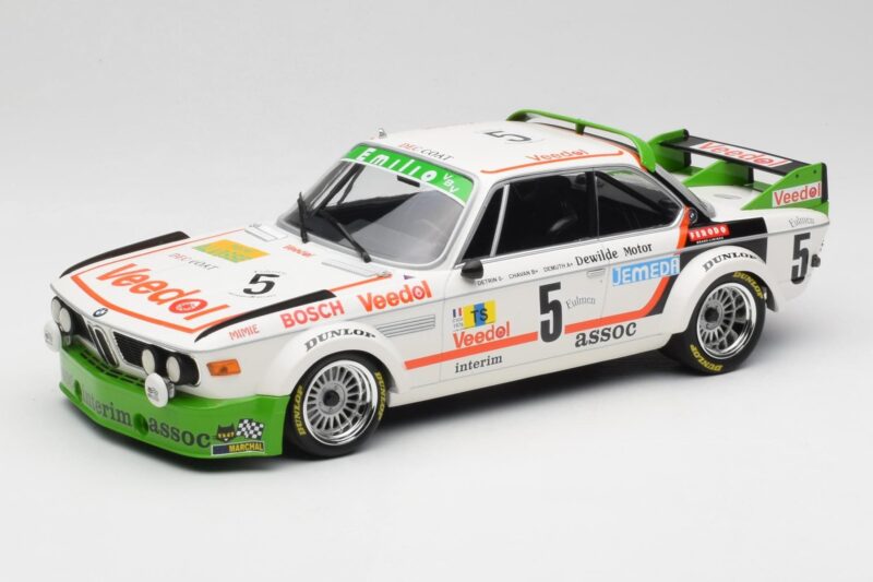 BMW 3.0 CSL E9 #5 Assoc Interim J-C. Chavan / A. Detrin Winners 24 Hours of Spa 1976 Minichamps 1:18 155762505 Metal