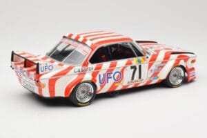 BMW 3.0 CSL E9 #71 Luigi Racing P. Xhenceval / J. Dieudonné 24 Hours of Le Mans 1977 Minichamps 1:18 155772571 Metal — zdjęcie 2 z 6
