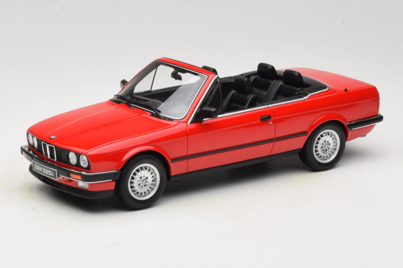 BMW 325i E30 Kabriolet Jasny Czerwony Otto 1:18 OT1194 Żywica