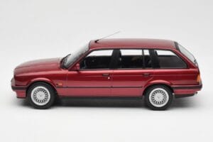 BMW 325i E30 Touring Czerwony Metallic Norev 1:18 183218 Metal — zdjęcie 3 z 6