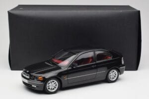 BMW 325Ti Compact E46 Czarny Kyosho 1:18 80430024440 Metal — zdjęcie 7 z 7
