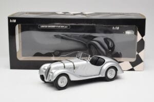 BMW 328 Srebrny Minichamps 1:18 155025030 Metal — zdjęcie 6 z 6