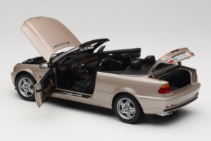 BMW 328i E46 Kabriolet Sand Beige Metallic Kyosho 1:18 80430009756 Metal — zdjęcie 6 z 9
