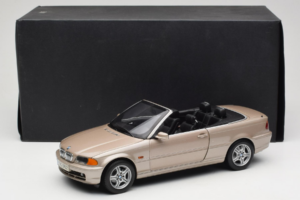 BMW 328i E46 Kabriolet Sand Beige Metallic Kyosho 1:18 80430009756 Metal — zdjęcie 9 z 9