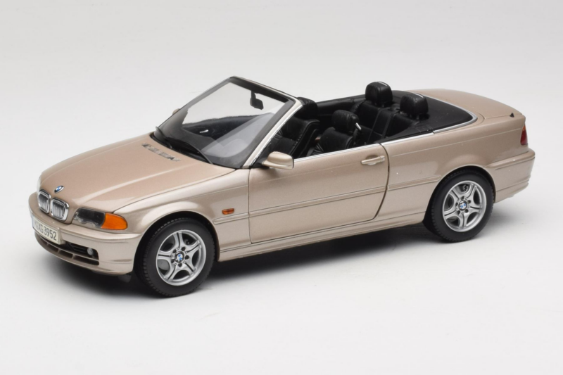 BMW 328i E46 Kabriolet Sand Beige Metallic Kyosho 1:18 80430009756 Metal