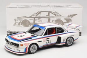 BMW 3.5 CSL E9 Gr.5 #5 K.W.M. Racing K. Miller / D. Cowart 6 Hours of Watkins Glen 1979 Minichamps 1:18 180792005 Metal — zdjęcie 8 z 8