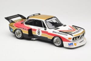 BMW 3.5 CSL E9 Hermetite #8 J. Fitzpatrick / T. Walkinshaw 1000 km Nurburgring 1976 Minichamps 1:18 155762608 Metal — zdjęcie 4 z 6