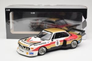 BMW 3.5 CSL E9 Hermetite #8 J. Fitzpatrick / T. Walkinshaw 1000 km Nurburgring 1976 Minichamps 1:18 155762608 Metal — zdjęcie 6 z 6