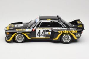 BMW 3.5 CSL E9 #44 A.S.P.M. Tanday Music J-C. Justice / J. Belin 24 Hours of Le Mans 1976 Minichamps 1:18 155762644 Metal — zdjęcie 3 z 6