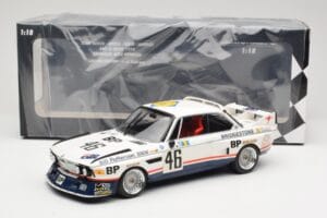 BMW 3.5 CSL E9 #46 Team Brock P. Brock / F. Muir / J. Aubriet 24 Hours of Le Mans 1976 Minichamps 1:18 153762646 Metal — zdjęcie 6 z 6