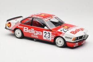 BMW 635 CSi E24 Belga Juma Racing M. Winkelhock / T. Regout 24 Hours of Spa 1985 Minichamps 1:18 155852523 Metal — zdjęcie 4 z 6