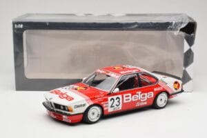 BMW 635 CSi E24 Belga Juma Racing M. Winkelhock / T. Regout 24 Hours of Spa 1985 Minichamps 1:18 155852523 Metal — zdjęcie 6 z 6