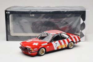 BMW 635 CSi E24 #7 BMW Italia G. Brancatelli / H. Kelleners Brno Grand Prix 1984 Minichamps 1:18 155842507 Metal — zdjęcie 6 z 6