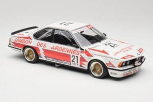 BMW 635CSi E24 Team Brun Motorsport #21 H. Grohs / T. Boutsen Spa 24 Hours 1985 Minichamps 1:18 155852521 Metal — zdjęcie 4 z 6