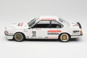 BMW 635CSi E24 Team Schnitzer Eterna #30 S. Bellof / S. Danner ETCC 1984 Minichamps 1:18 155832530 Metal — zdjęcie 3 z 6