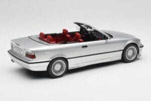 BMW Alpina B3 E36 3.2 Kabriolet Arctic Silver MCG 1:18 MCG18322 Metal — zdjęcie 3 z 8