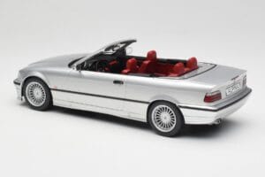 BMW Alpina B3 E36 3.2 Kabriolet Arctic Silver MCG 1:18 MCG18322 Metal — zdjęcie 7 z 8