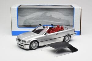 BMW Alpina B3 E36 3.2 Kabriolet Arctic Silver MCG 1:18 MCG18322 Metal — zdjęcie 8 z 8