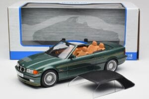 BMW Alpina B3 E36 3.2 Kabriolet Oxford Green MCG 1:18 MCG18321 Metal — zdjęcie 8 z 8