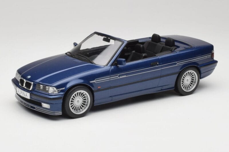 BMW Alpina B3 E36 3.2 Kabriolet Alpina Niebieski Metallic MCG 1:18 MCG18320 Metal