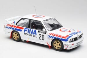 BMW E30 M3 #20 M. Duez / A. Lopes 1000 Lakes Rally 1989 IXO 1:18 18RMC132 Metal — zdjęcie 4 z 6