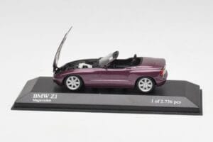 BMW Z1 E30 Fioletowy Metalik Minichamps 1:43 400020101 Metal — zdjęcie 4 z 5