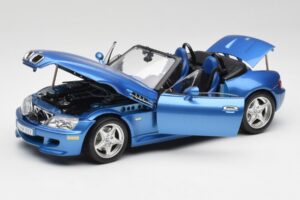 BMW Z3 E36 M Roadster Estoril Blue Bburago 1:18 3349-M1 Metal — zdjęcie 2 z 8