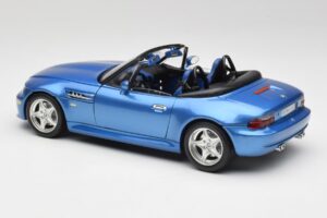 BMW Z3 E36 M Roadster Estoril Blue Bburago 1:18 3349-M1 Metal — zdjęcie 7 z 8