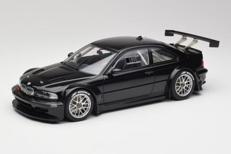 BMW M3 GTR E46 Plain Body Jet Czarny AUTOart 1:18 80447 Metal