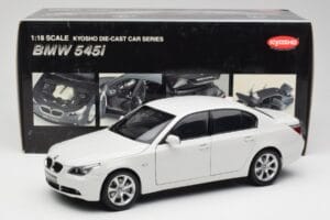 BMW E60 545i Alpine Biały Kyosho 1:18 08591W Metal — zdjęcie 8 z 8