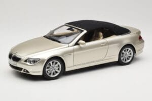 BMW 6 Series E64 Cabriolet Mineral Silver Metallic Kyosho 1:18 80430153437 Metal — zdjęcie 3 z 9