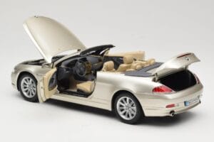 BMW 6 Series E64 Cabriolet Mineral Silver Metallic Kyosho 1:18 80430153437 Metal — zdjęcie 6 z 9