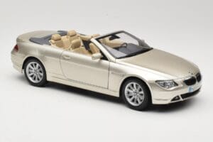 BMW 6 Series E64 Cabriolet Mineral Silver Metallic Kyosho 1:18 80430153437 Metal — zdjęcie 7 z 9
