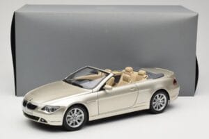 BMW 6 Series E64 Cabriolet Mineral Silver Metallic Kyosho 1:18 80430153437 Metal — zdjęcie 9 z 9