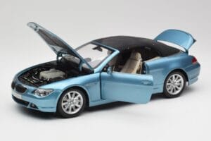 BMW 6 E64 Kabriolet Jasnoniebieski Kyosho 1:18 80430153440 Metal — zdjęcie 2 z 8