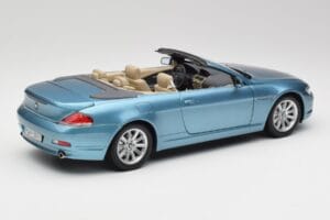BMW 6 E64 Kabriolet Jasnoniebieski Kyosho 1:18 80430153440 Metal — zdjęcie 3 z 8